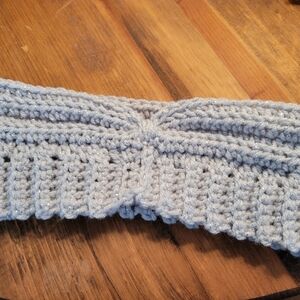 Silver Gray Sparkle Crochet Headband Earwarmer Winter Fall Autumn FIRM$
